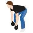 kettlebell bent over row