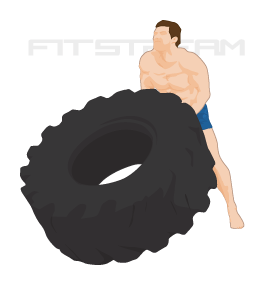 Tire Flip Exercise Tutorial - Weight Training Exercises - Fitstream
